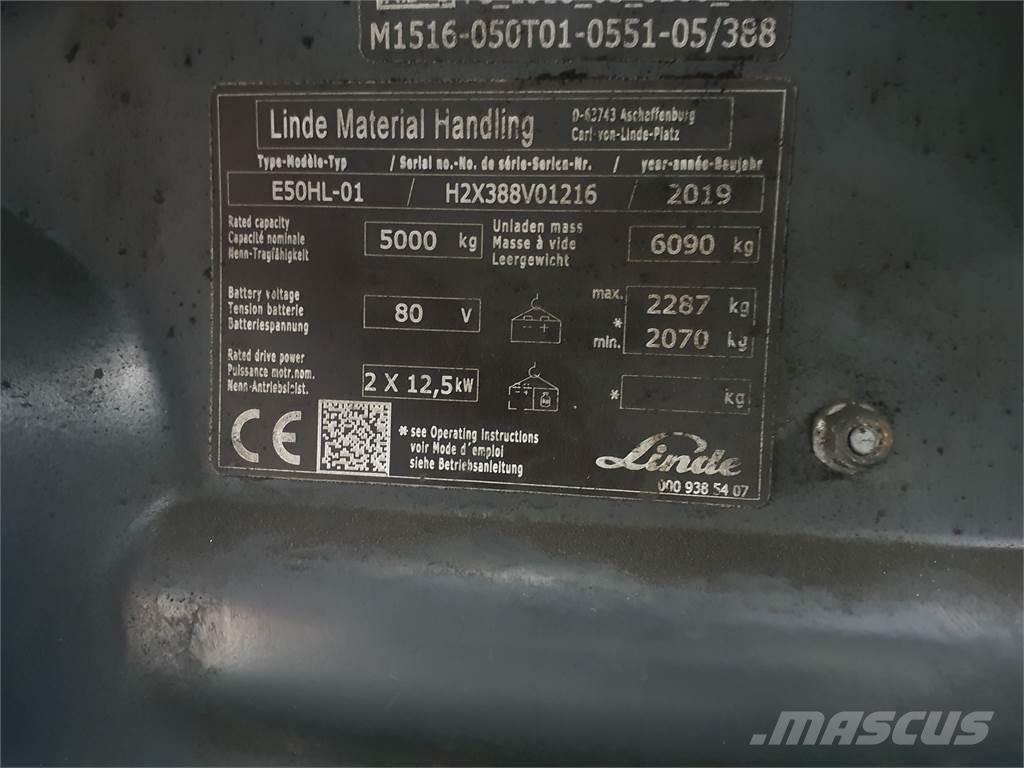 Linde E50HL Akumulátorové vozíky