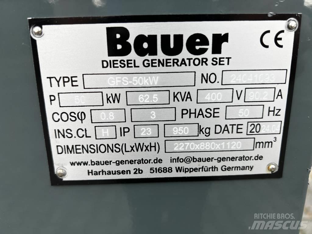 Bauer 69 KVA Naftové generátory