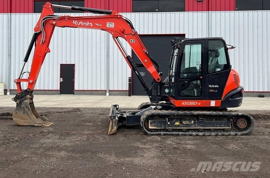 Kubota KX 080-4 Midi rýpadla 7t - 12t
