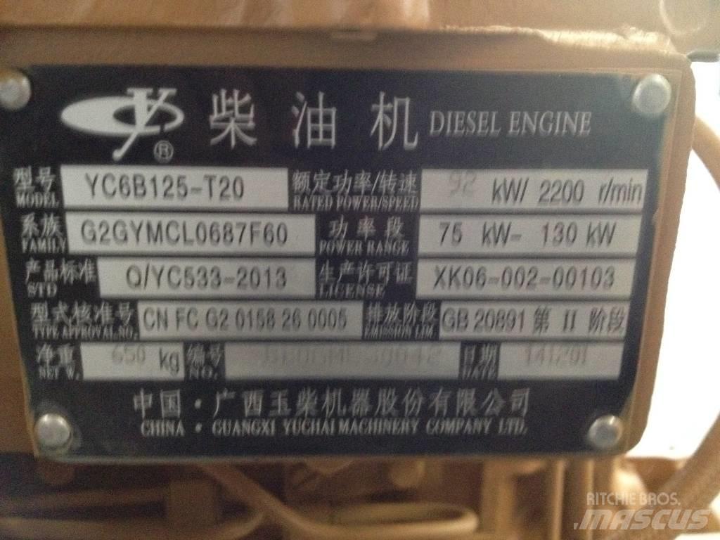 Yuchai YC6B125-T20 Motory