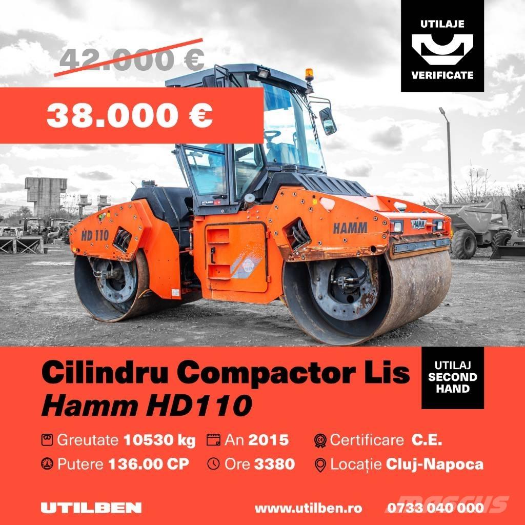 Hamm HD 110 Tandemové válce