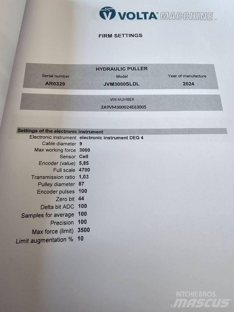 Tesmec JMV3000SLDL Užitkové stroje