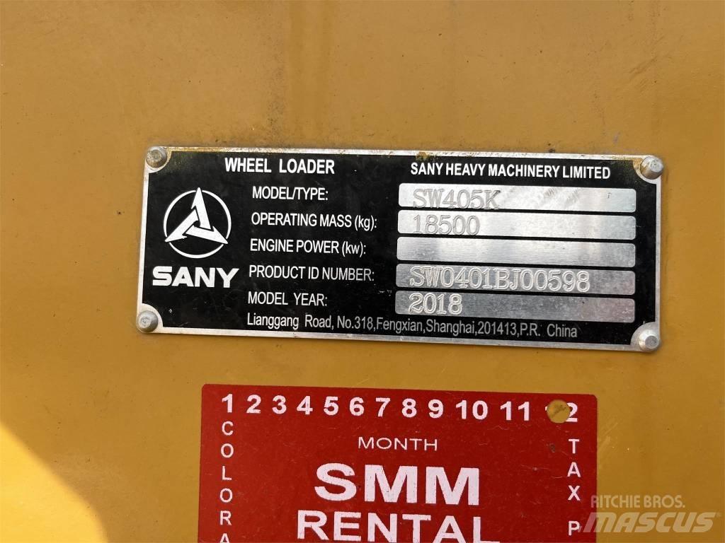 Sany SW405K Kolové nakladače