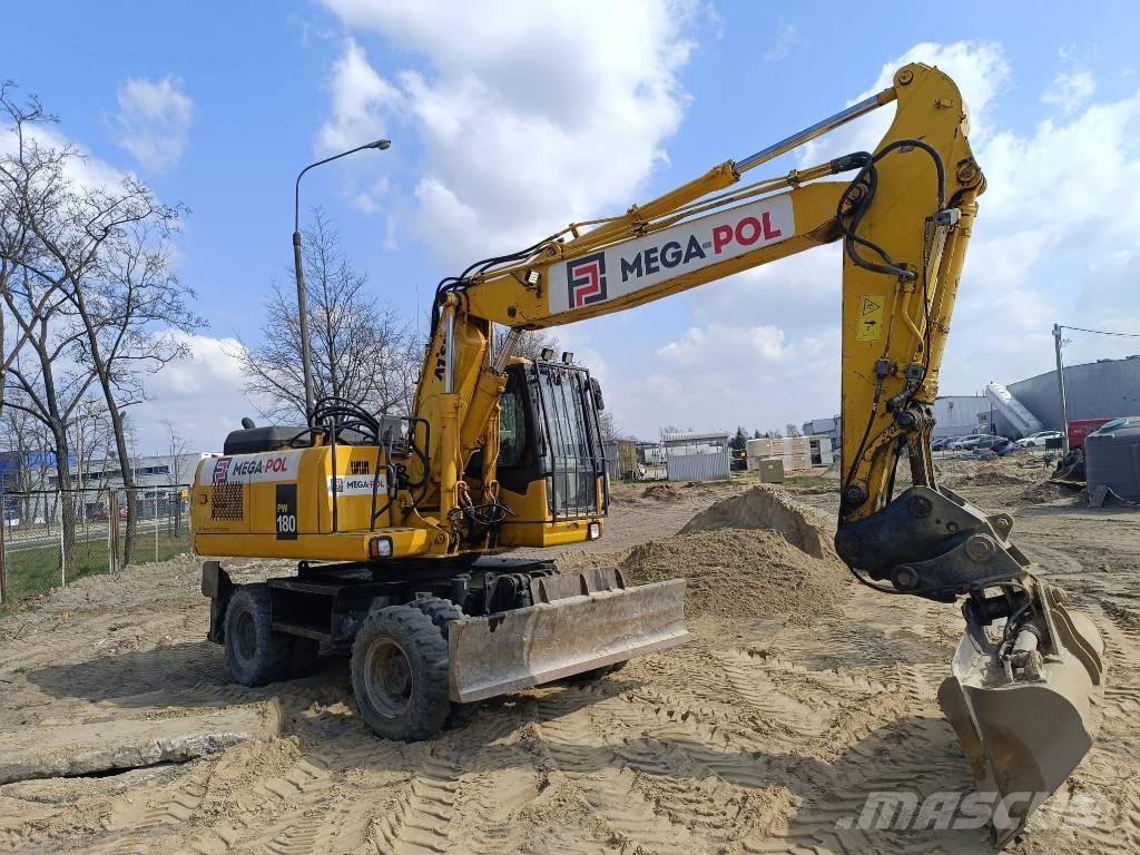 Komatsu PW180-7E0 Kolová rýpadla