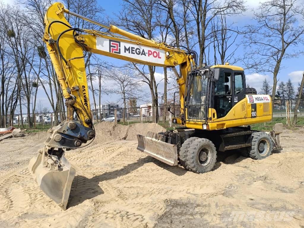 Komatsu PW180-7E0 Kolová rýpadla