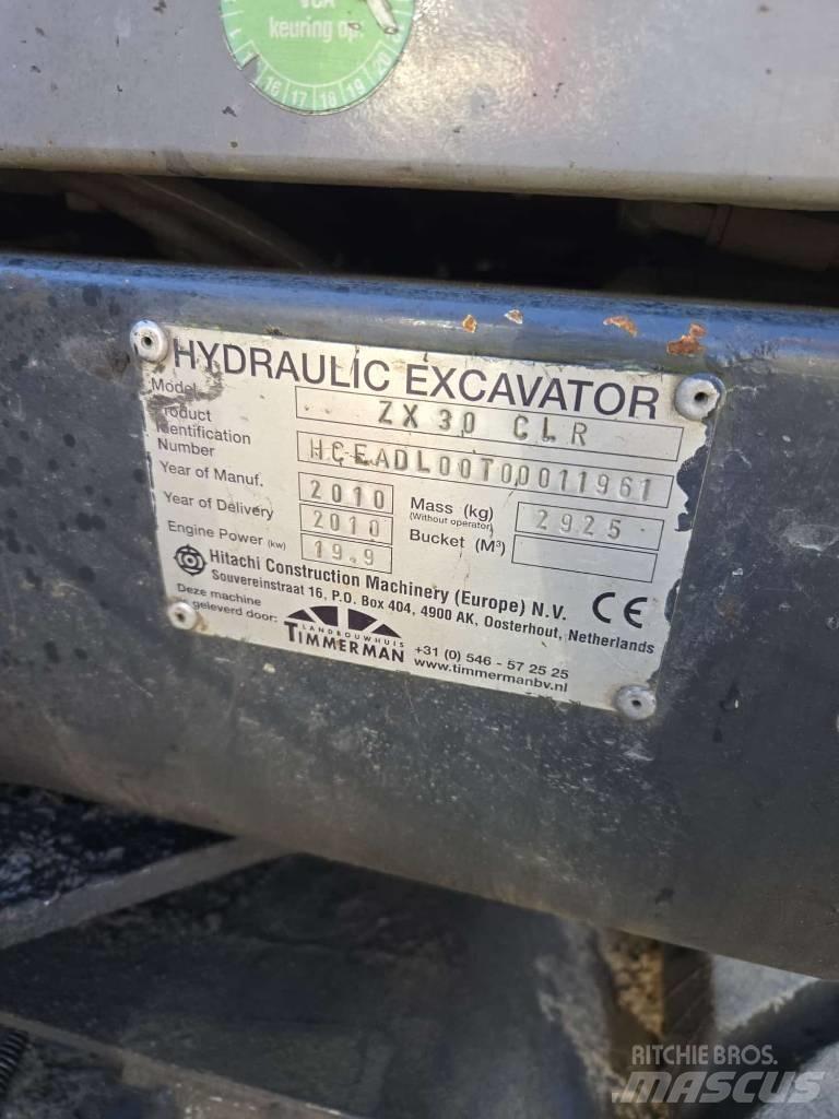 Hitachi ZX 30 Mini rýpadla < 7t