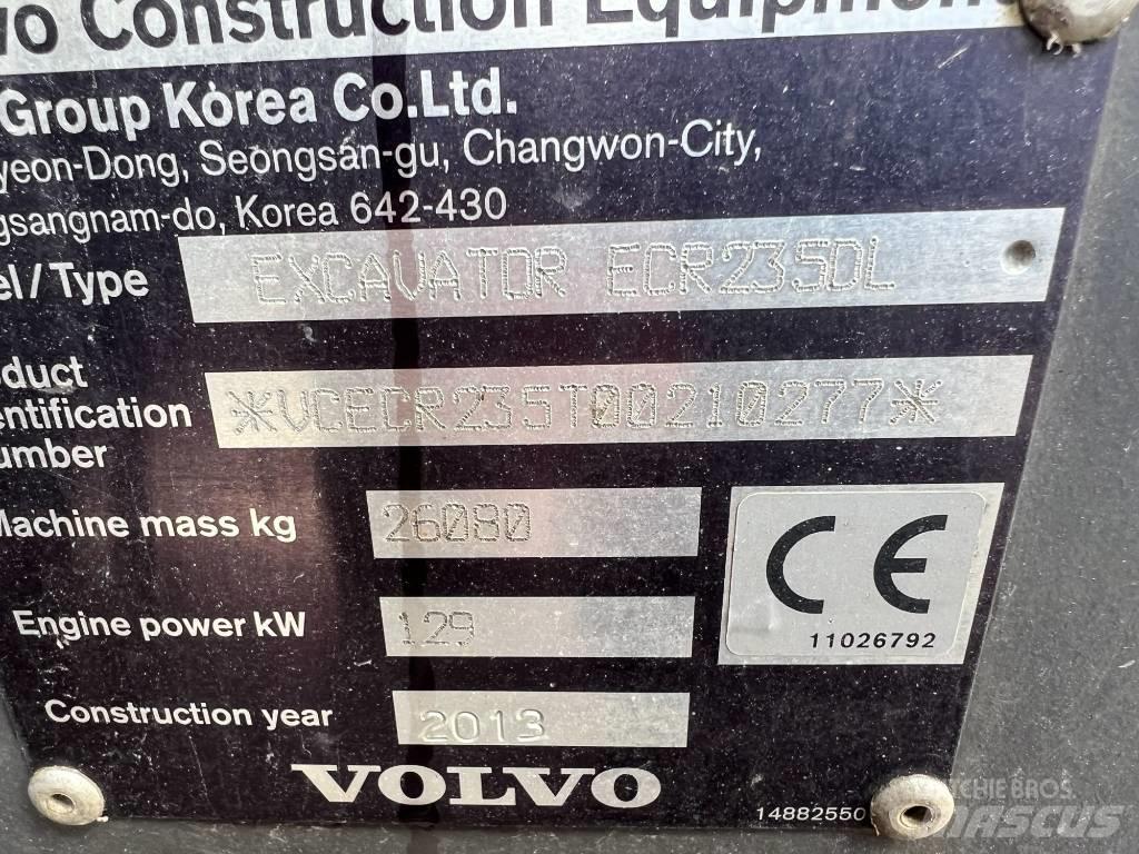 Volvo ECR235DL Pásová rýpadla