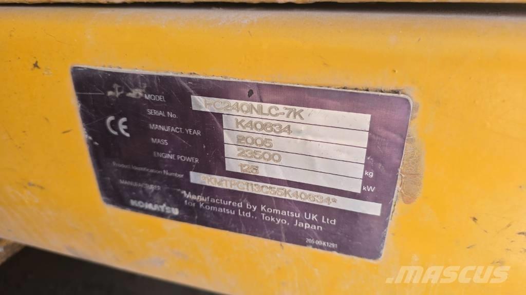 Komatsu PC 240 NLC-7 Pásová rýpadla