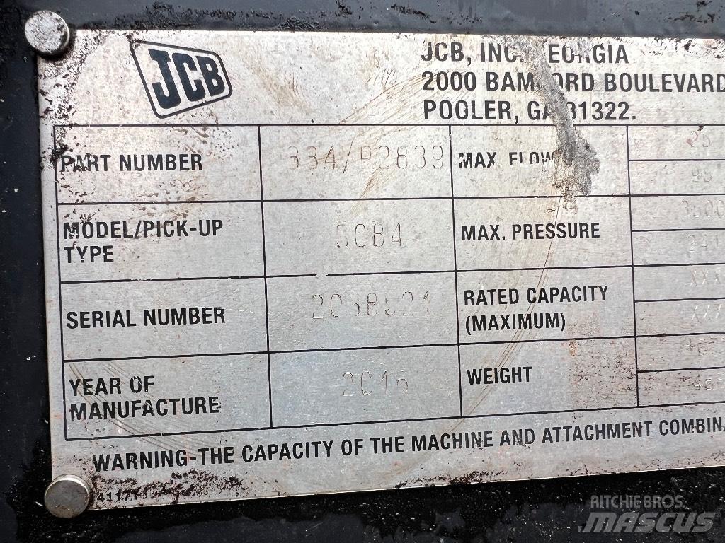 JCB 3C84 Ostatní komponenty