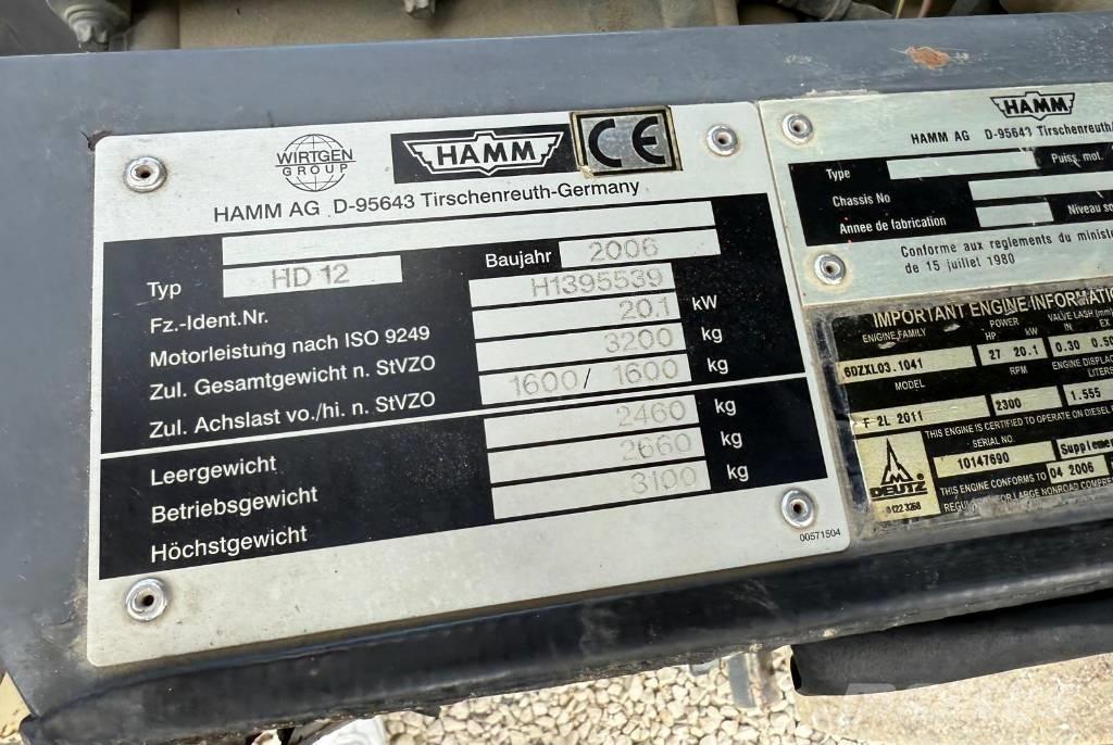 Hamm HD 12 Tandemové válce