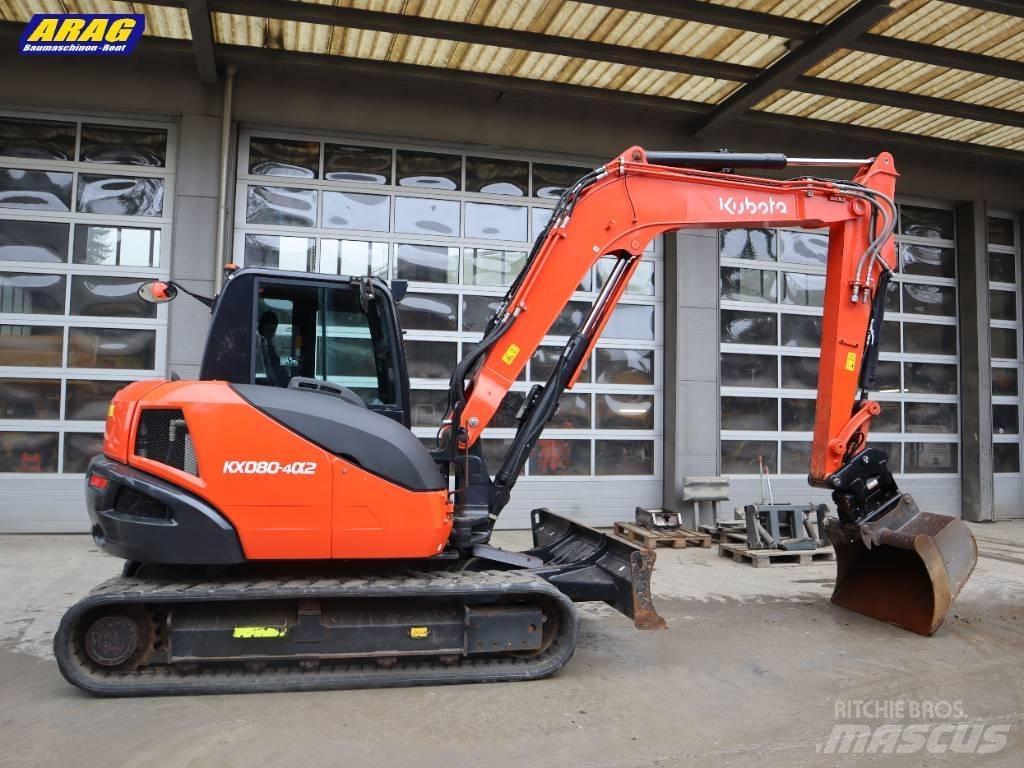Kubota KX 080-4 Midi rýpadla 7t - 12t