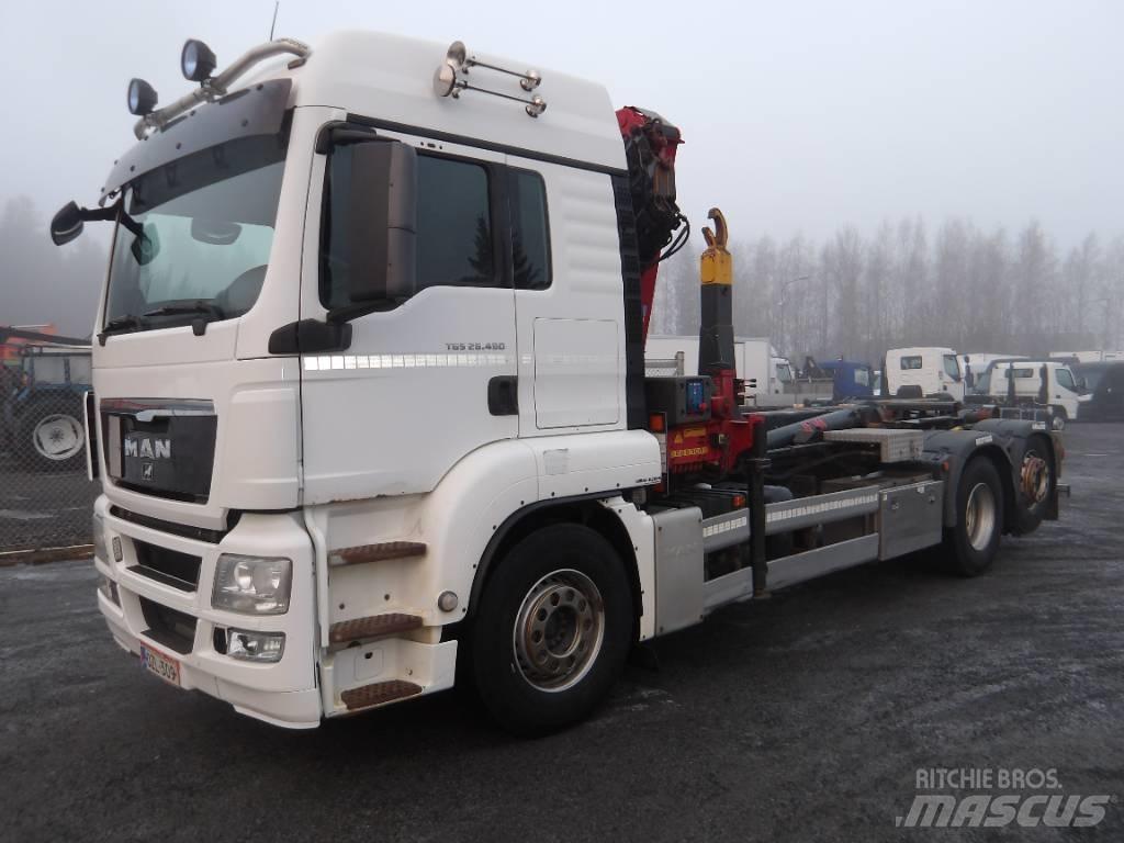 MAN TGS 26.480 6x2 Hákový nosič kontejnerů