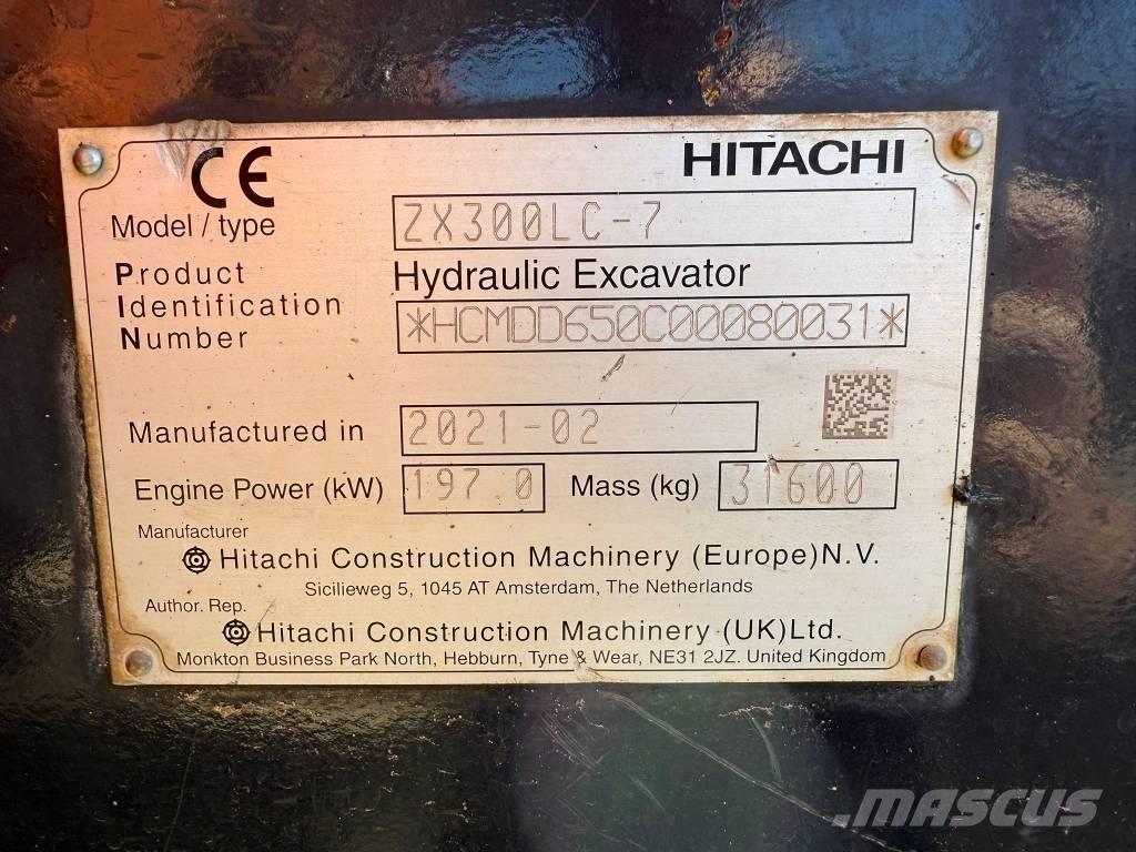 Hitachi ZX 300 LC-7 Pásová rýpadla