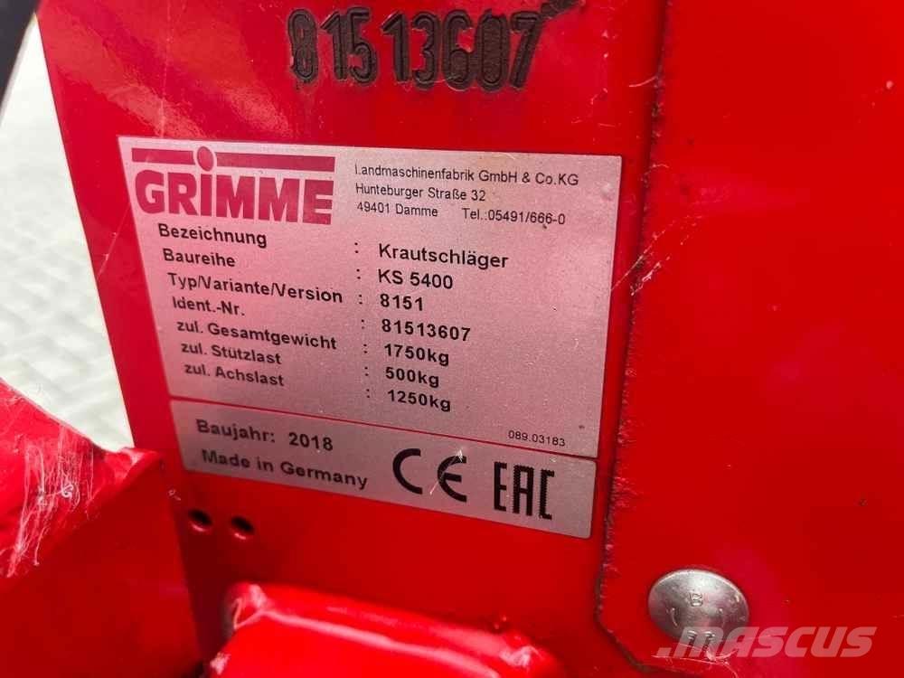 Grimme KS 5400 Zařízení pro pěstování brambor - Jiné