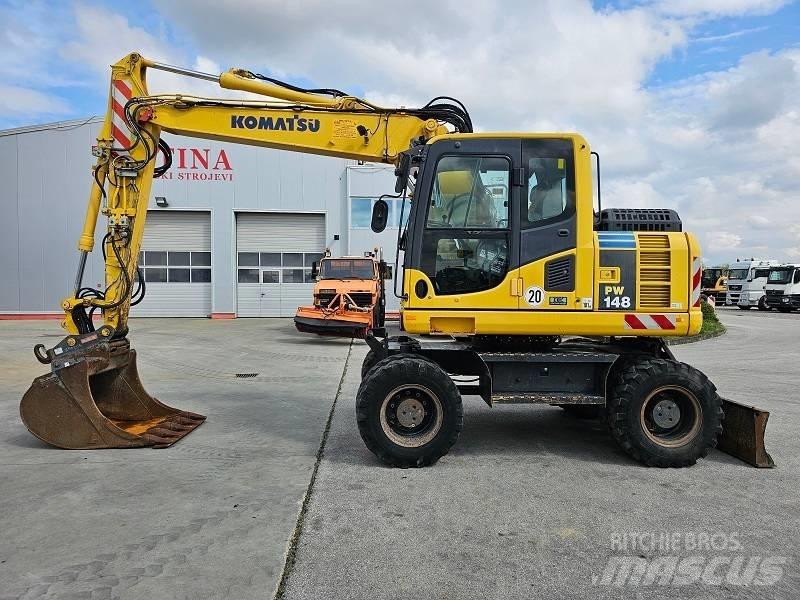 Komatsu PW 148-8 Kolová rýpadla