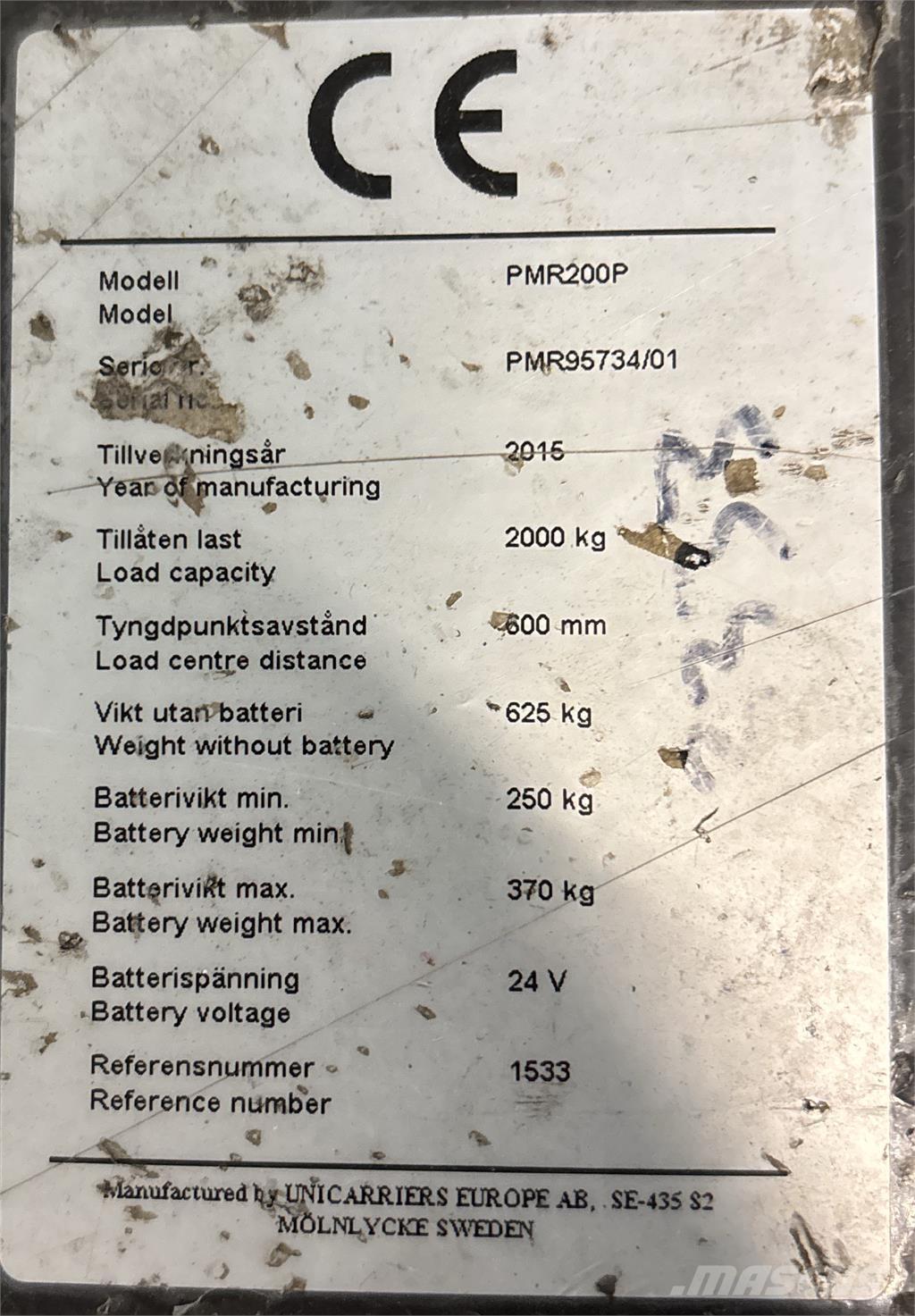 Atlet PMR200P Vozíky s plošinou pro náklad