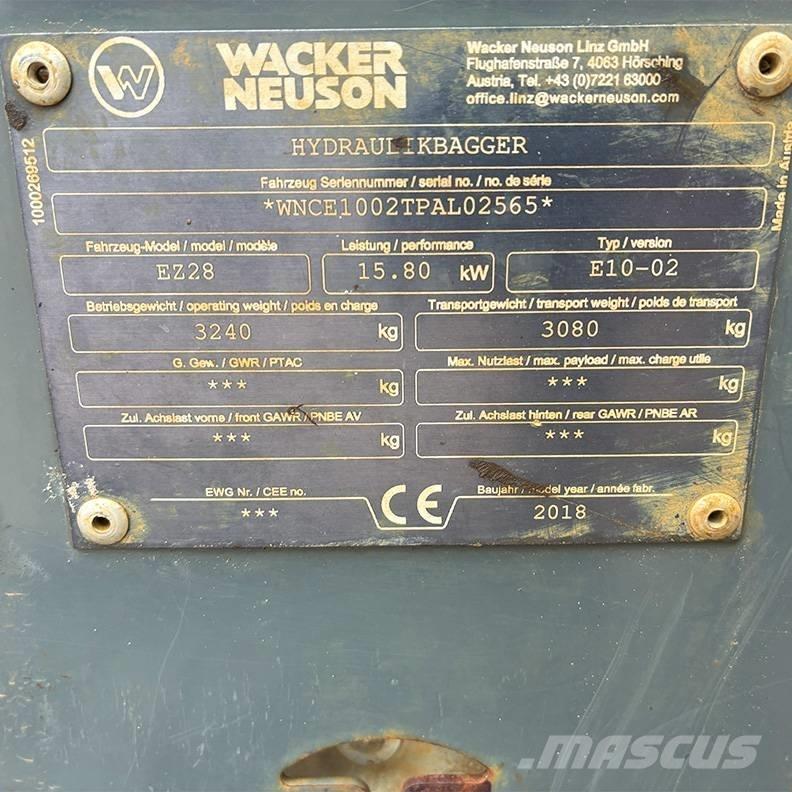 Wacker Neuson EZ 28 Mini rýpadla < 7t