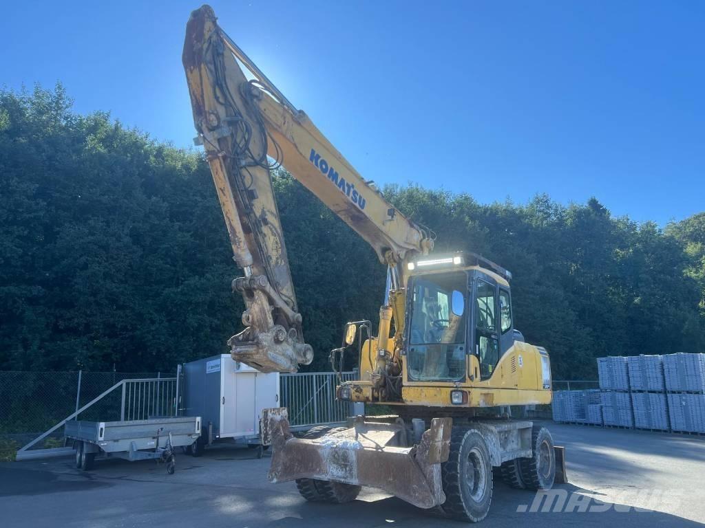 Komatsu PW 200-7 Kolová rýpadla