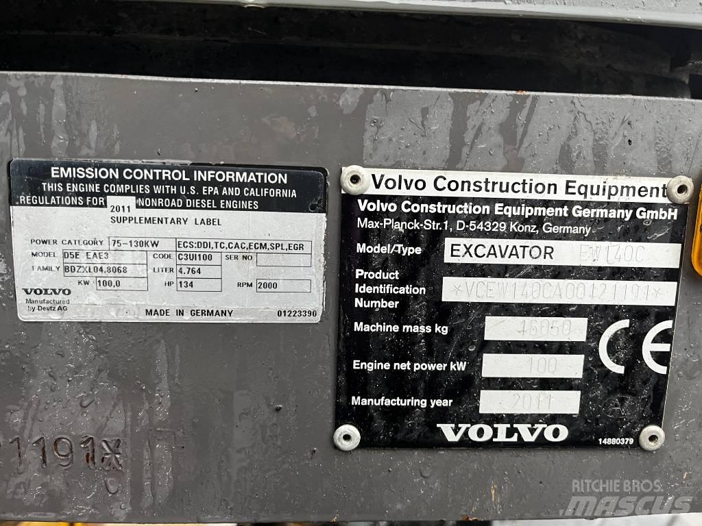 Volvo EW 140 C Kolová rýpadla