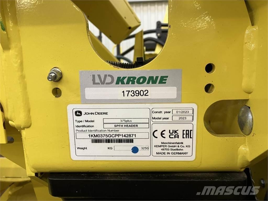 Kemper 375Plus Příslušenství a náhradní díly ke kombajnům