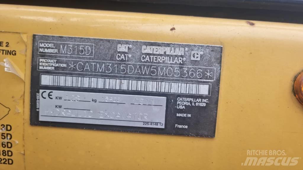CAT M 315 D Kolová rýpadla