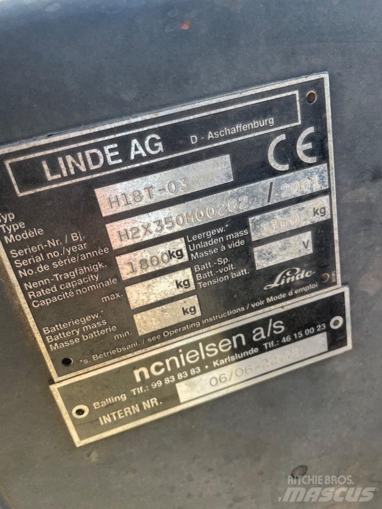 Linde H 18 T LPG vozíky