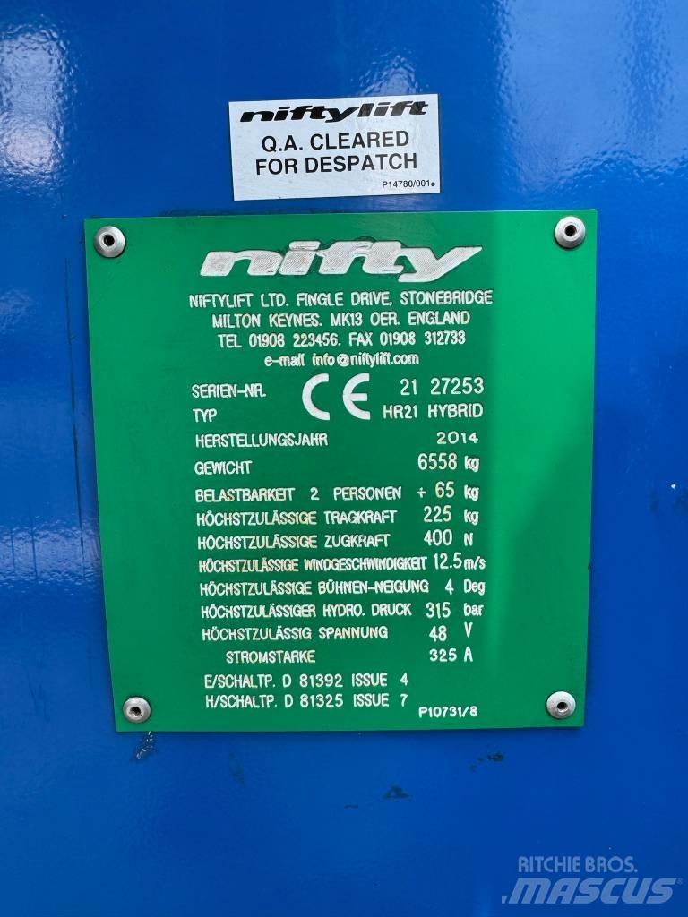 Niftylift HR 21 D E Kloubové plošiny