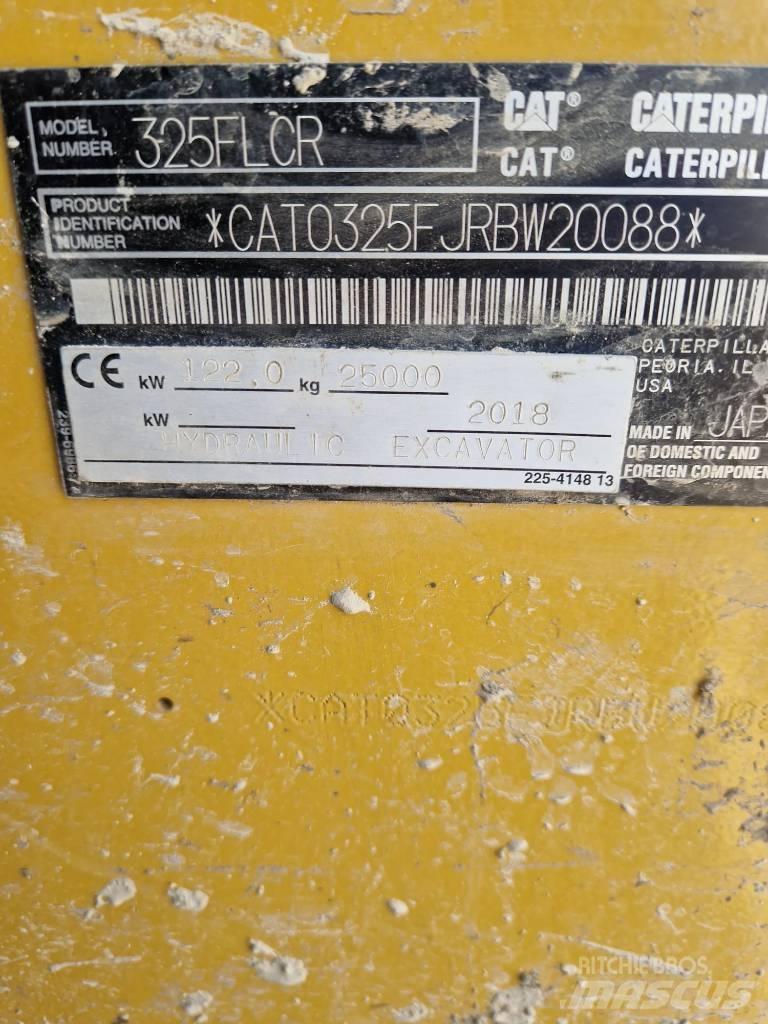 CAT 325 F Pásová rýpadla