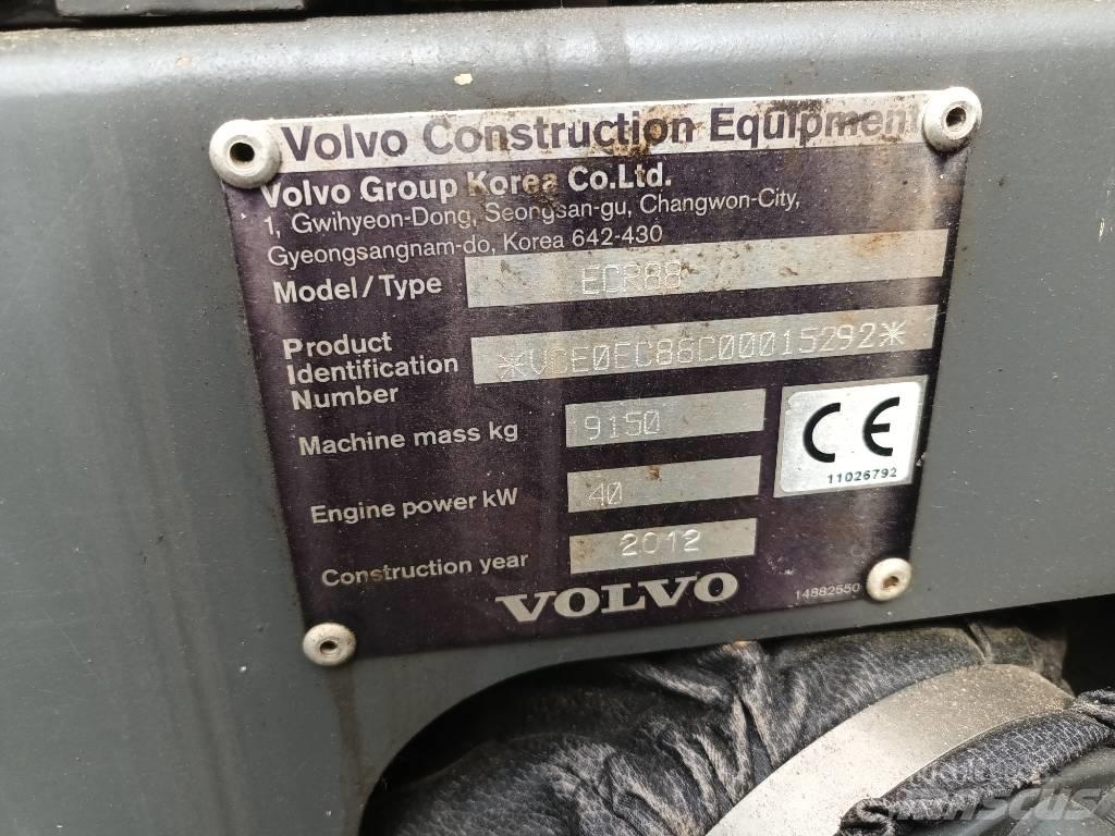 Volvo ECR 88 PLUS Midi rýpadla 7t - 12t