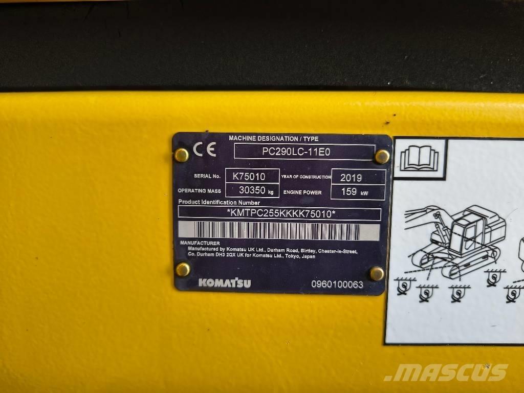 Komatsu PC 290 LC-11 Pásová rýpadla