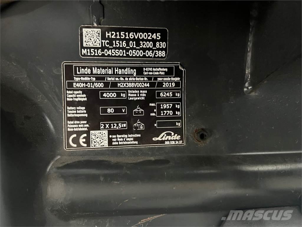 Linde E40H-01/600 Akumulátorové vozíky