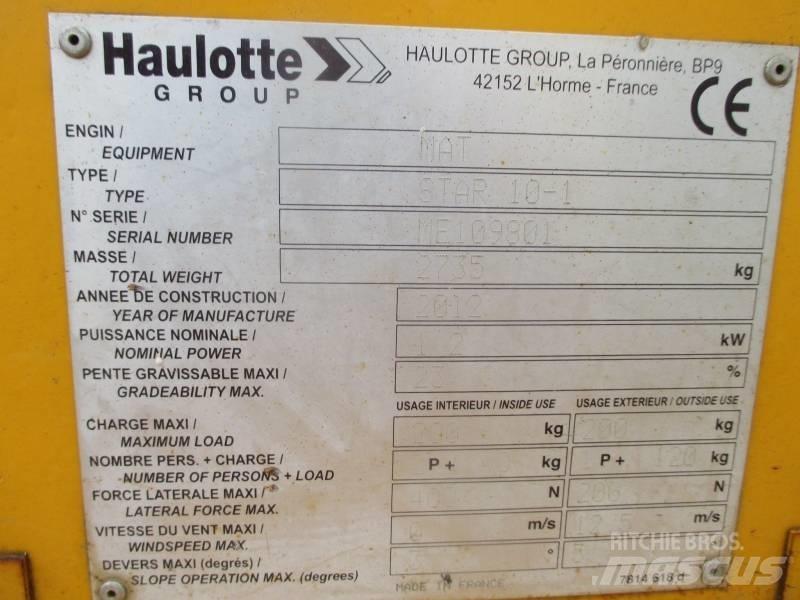 Haulotte Star 10 Vertikální sloupové výtahy