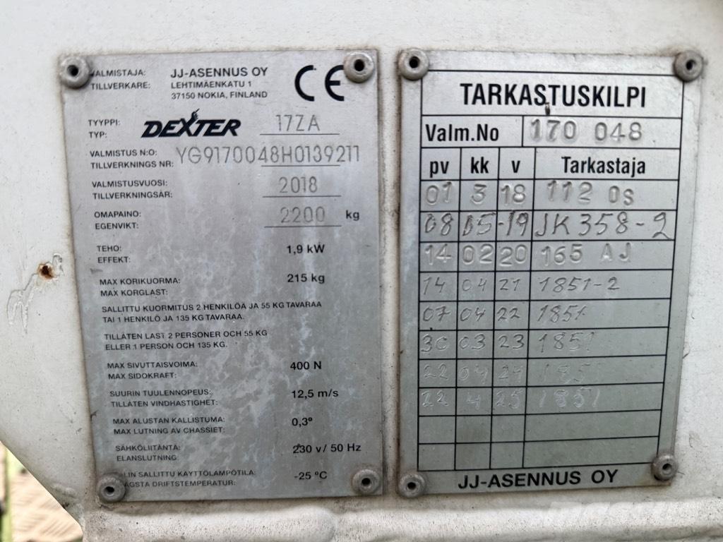 Dexter 17ZA Přívěsové plošiny