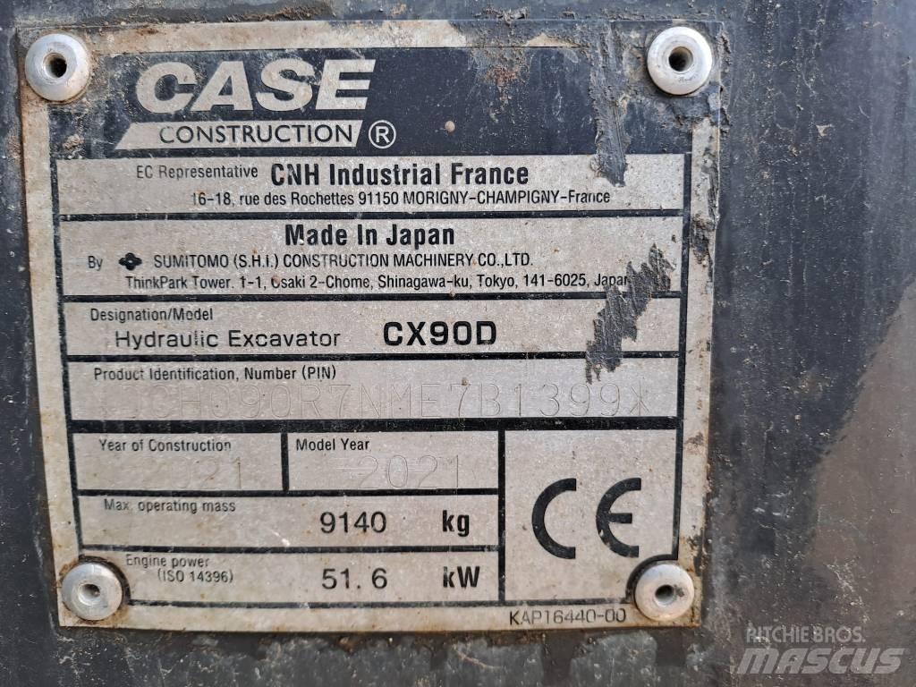 CASE CX 90 D Midi rýpadla 7t - 12t
