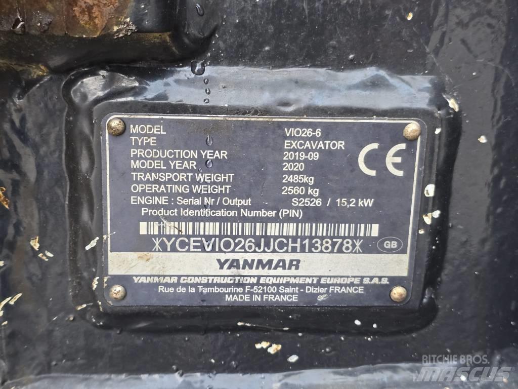 Yanmar VIO 26-6 Mini rýpadla < 7t