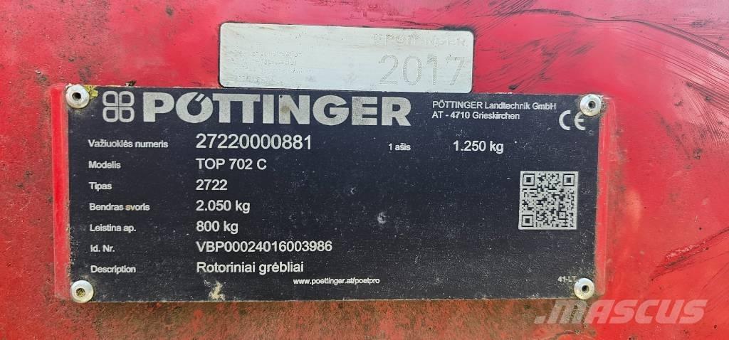 Pöttinger TOP 702C Obraceče a shrabovače sena