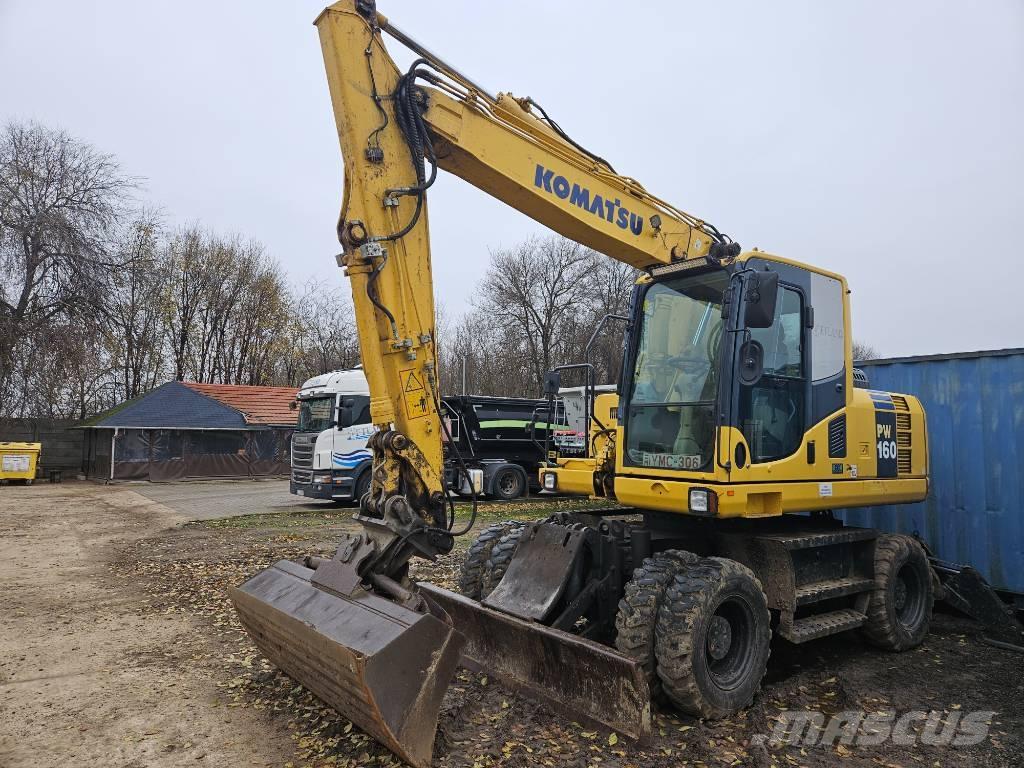 Komatsu PW 160-8 Kolová rýpadla