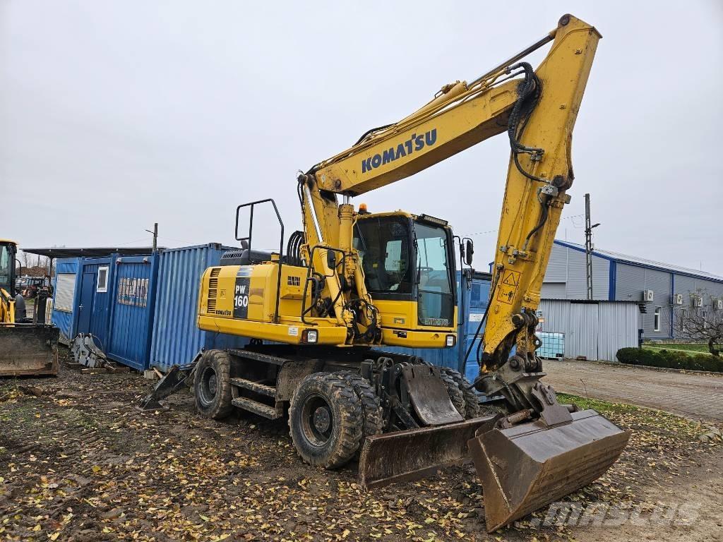 Komatsu PW 160-8 Kolová rýpadla
