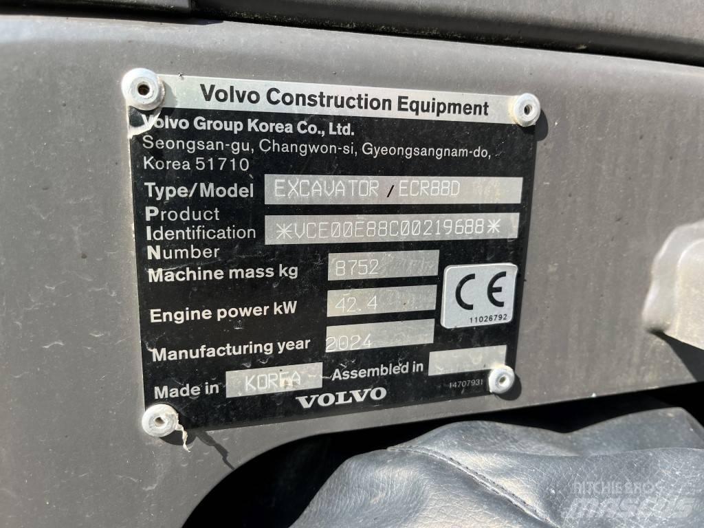 Volvo ECR88D Midi rýpadla 7t - 12t