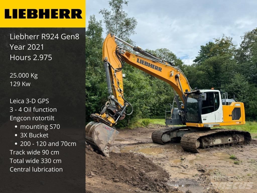 Liebherr R 924 Pásová rýpadla