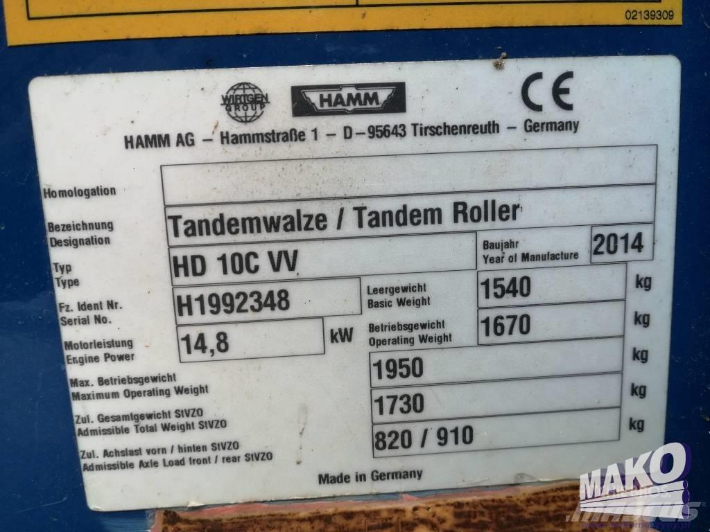 Hamm HD 10 C VV Tandemové válce