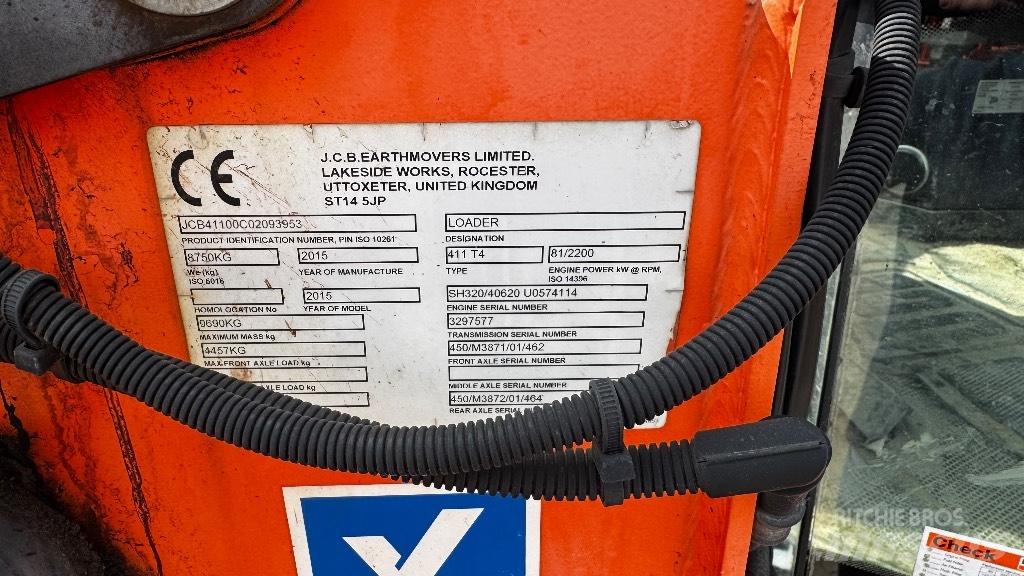 JCB 411HT T4i Kolové nakladače