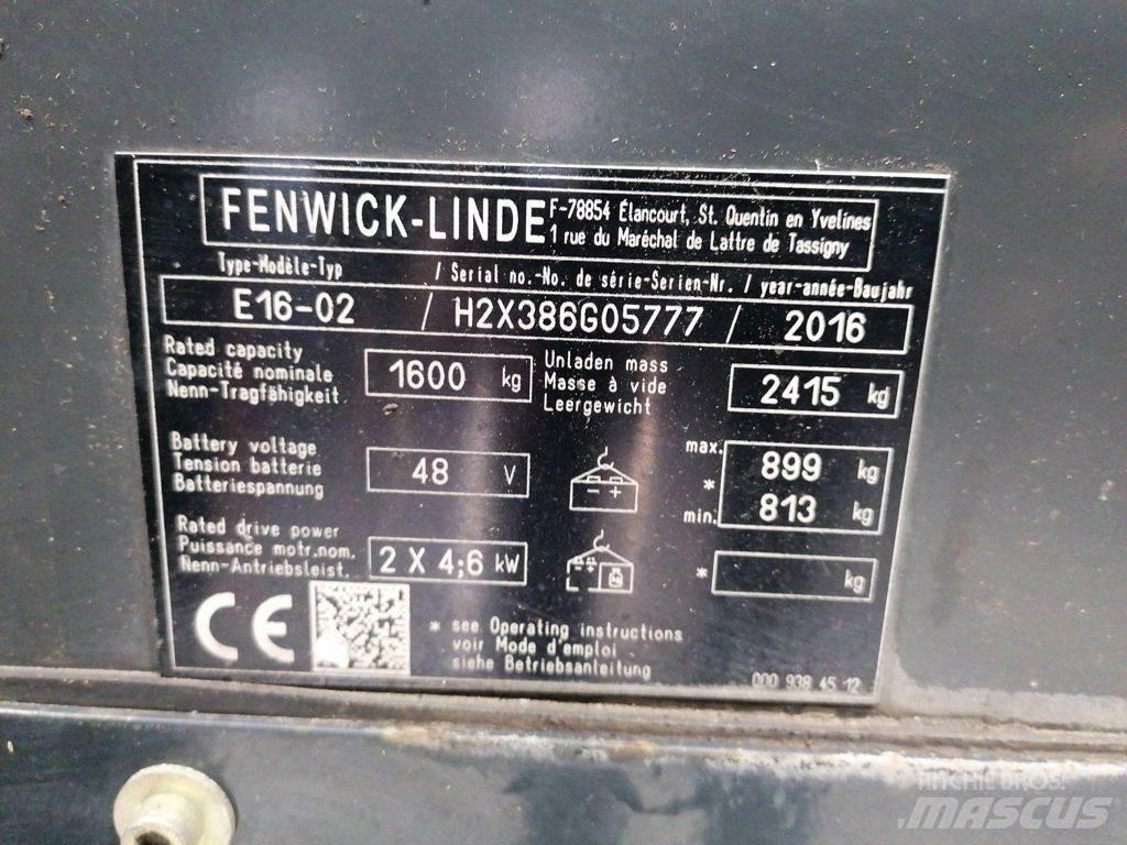Linde E16-02 Akumulátorové vozíky