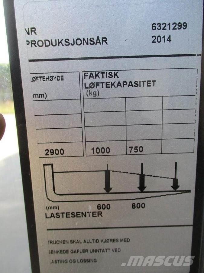 BT SWE 100 Ručně vedené vysokozdvižné vozíky