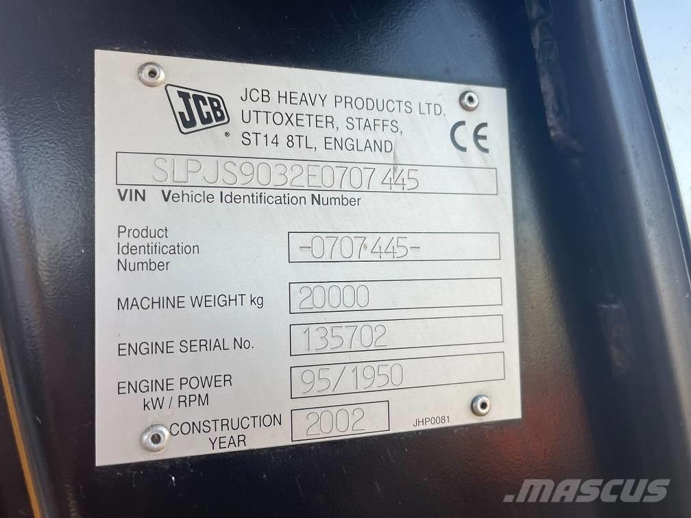 JCB JS 200 Pásová rýpadla