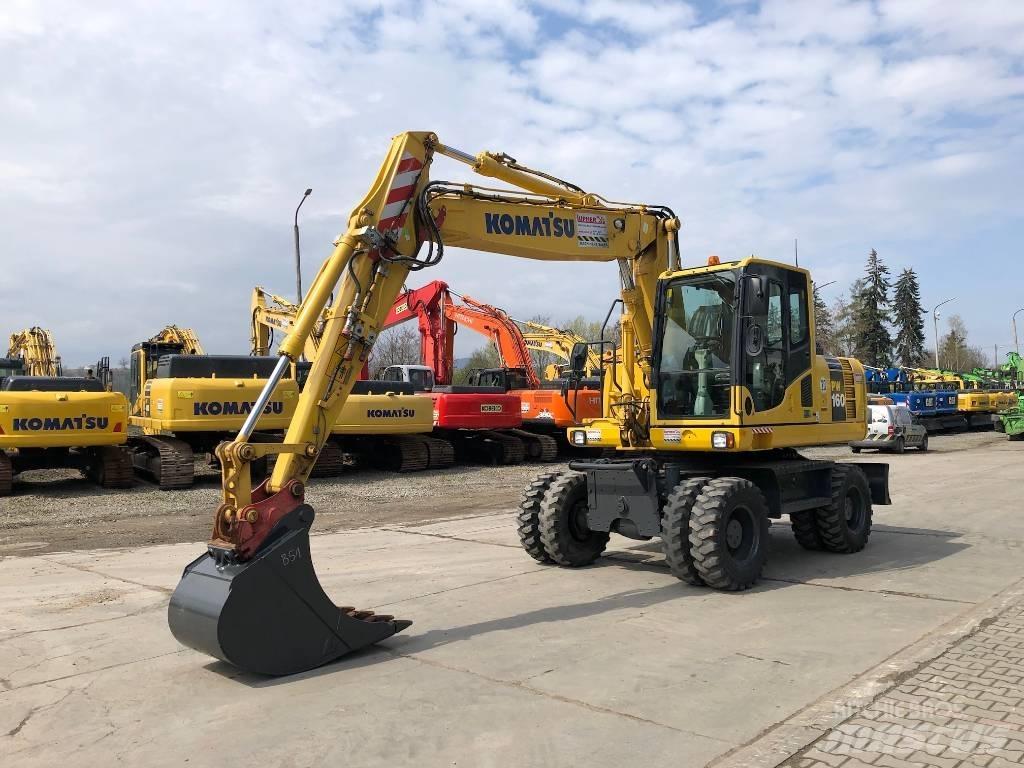 Komatsu PW160-8 Kolová rýpadla