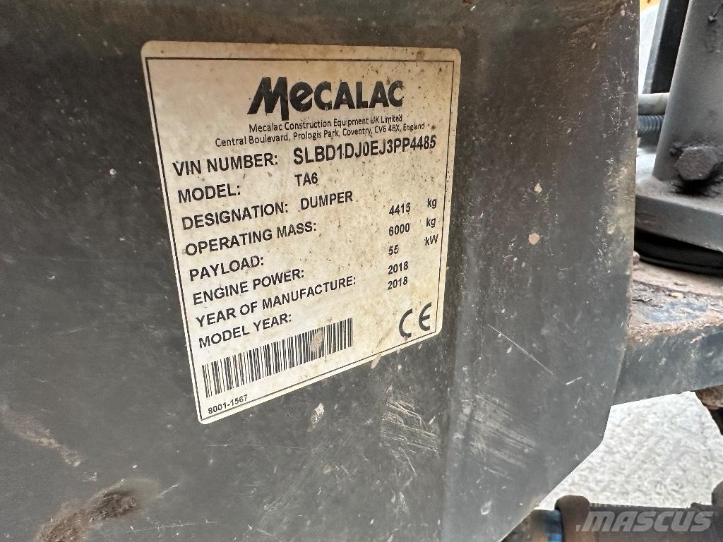 Mecalac TA 6 Vyklápěcí dempry