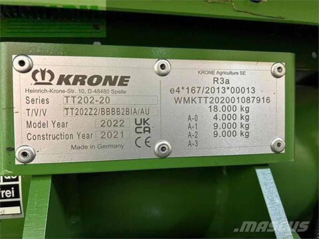 Krone mx 370 gl Obilné návěsy