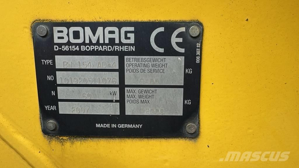 Bomag BW 154 AD-4 Tandemové válce