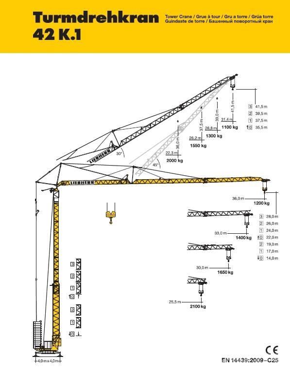 Liebherr 42 K.1 Stavební jeřáby